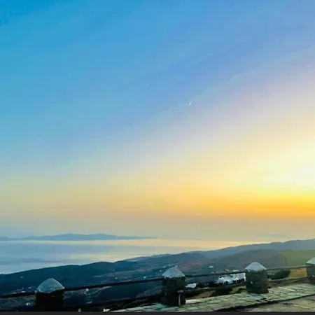 Blue Balcony/skyview In Tinos - 3br In Arnados