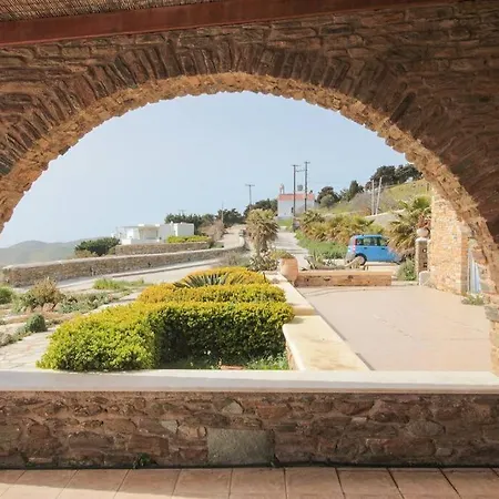 Blue Balcony In Tinos - Home In Arnados Villa *