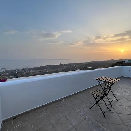 Blue Balcony In Tinos - Home In Arnados Villa